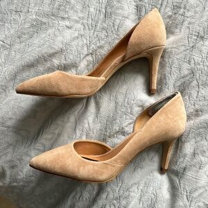 J.Crew suede D’orsay pumps size 8